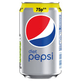 Pepsi - Diet Cola Can - 330ml diet lemonade can.